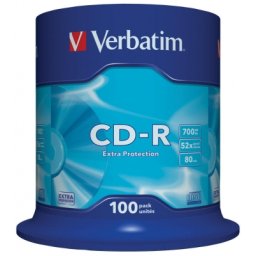 CD-R 700 MB 52X Extra Protection 100 bucati Verbatim