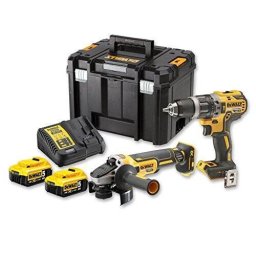 DeWALT cordless hammer + Angle Set DCK2080P2T, 18 Volt, tool setÂ (yellow / black, combo pack, 2x Li-ion battery 5.0 Ah)