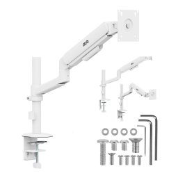 Suport TV ergo office Gas Spring 17-32inch 1-10kg Alb