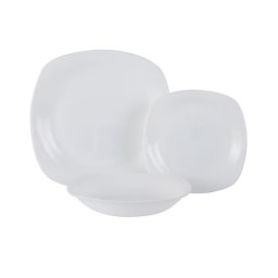 Set de Masa Myria MC4003 Sticla Opal 18 Piese Alb
