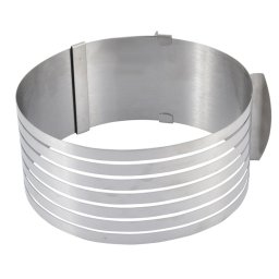 UB Formă de tort rotundă din Inox reglabilă (16-20cm)