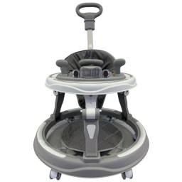 Premergator Multifunctional P8 Gri, pentru Primii Pasi cu Maner Parental