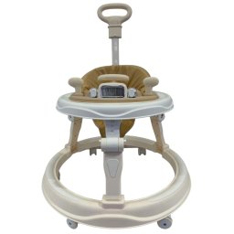 Premergator Multifunctional P8 Crem, pentru Primii Pasi cu Maner Parental
