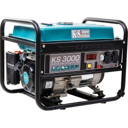 Generator curent electric KS 3000, 7 CP, 3000 W, stabilizator de tensiune (AVR) protectie suprasarcina, 15 h autonomie maxima, benzina