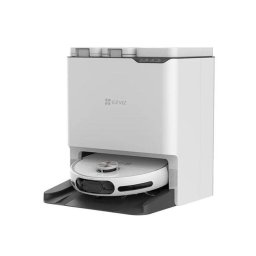 Aspirator robot 13000Pa, aspirare umedă & uscată, stație automată completă, mop auto-curățare 60°C, autonomie 220 min, AI + LiDAR, alb