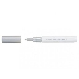Marker cu vopsea Pilot Pintor F argintiu metalic 1.00 mm varf rotund