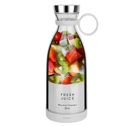 RESIGILAT - Mini Blender Portabil STARCREST SB-214BWH, Incarcare Wireless, Multifunctional, Auto-curatare, Capacitate 350ml, 4 Lame 3D, Putere 20.000 rpm, Alb