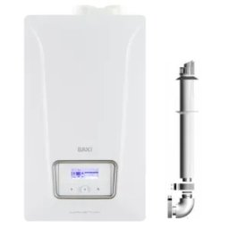 Centrala termica pe gaz in condensare Baxi Nuvola Century 35 kW, incalzire + ACM, cu boiler incorporat 45l, kit evacuare inclus, modulare 1:10