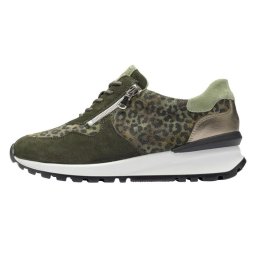 Pantofi dama, Waldlaufer, 792008-400-066-H-Carolin-Verde, sport, piele intoarsa, cu talpa groasa, verde (Marime: 37)