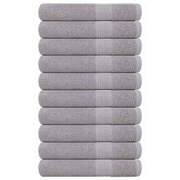 Prosoape 10 buc Gri 100x200 cm 360 g/m² 100% bumbac GartenMobel Dekor