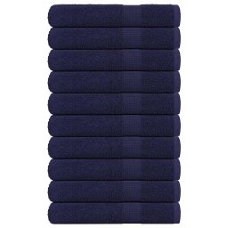 Prosoape 10 buc Bleumarin 100x200 cm 360 g/m² 100% bumbac GartenMobel Dekor