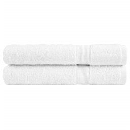 Prosoape premium SOLUND 2 buc alb 100x200cm 600gsm GartenMobel Dekor