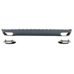 Difusor bara spate Audi A8 D4 2010-2014 W12 Design cu ornamente tobe