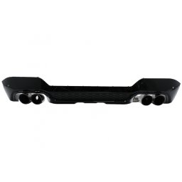 Difuzor bara spate BMW X3 G01 LCI M-Sport cu evacuare dubla, negru lucios