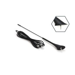 Antena radio auto universala 40 cm cu cablu 3 m si filet 5 mm ANT07