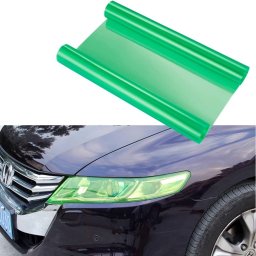 Folie protectie faruri si stopuri auto verde Oracal, 62 cm x 1 m