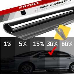 Folie fumurie pentru geamuri auto si vitrine 30%, 0.5 x 3 m