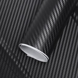 Folie colantare auto Carbon 3D negru, 3 x 1,27 m, aspect fibra carbon