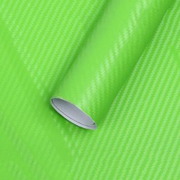 Folie colantare auto Carbon 3D verde, 3 m x 1,27 m, efect fibra carbon