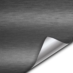 Folie colantare auto antracit cu aspect aluminiu polisat, 1 x 1,52 m