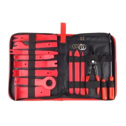 Set profesional 16 piese pentru demontat tapiterii auto cu husa