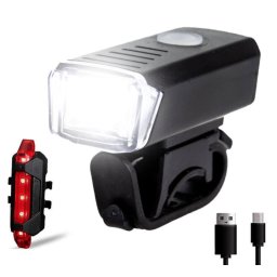 Kit lampa fata si spate bicicleta HY025