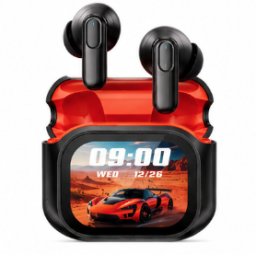 Casti Wireless XG63 AI TWS Ecran Smart Color HD Bluetooth Gaming Display Digital si Carcasa cu incarcare