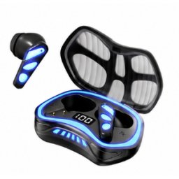 Casti Wireless X48 TWS Bluetooth Iluminare LED RGB Afisaj Digital Stereo Carcasa cu incarcare