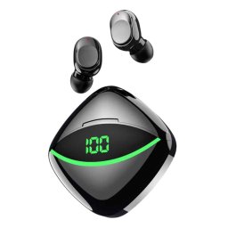 Casti Wireless ZERO CABLES cu Bass Puternic si Display Digital