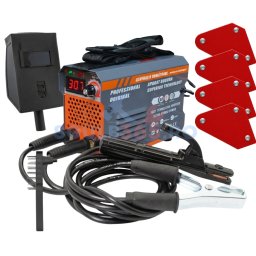Aparat de sudura invertor 300A MMA, electrozi 1.6-4 mm, cablu 300 cm, protectie supraincalzire IP21S – set complet cu 4 magneti de sudura KRAFTNER KF-1408 – Ural Mash – MMA 300 Next Generation CMP0744