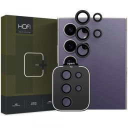 Folie de protectie Camera Spate HOFI CamRing PRO+ pentru Samsung Galaxy S24 Ultra S928, Sticla Securizata, Neagra