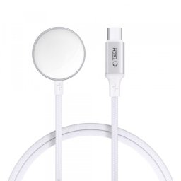 Incarcator Wireless Tech-Protect MC02 Ultraboost C pentru Apple Watch Series, USB-C, Alb