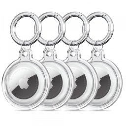 Husa Techsuit CT15 pentru Apple AirTag, Transparenta