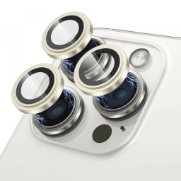 Folie de protectie Camera Spate Lito S+ pentru Apple iPhone 17 Pro Max / 17 Pro, Sticla Securizata, Galbena