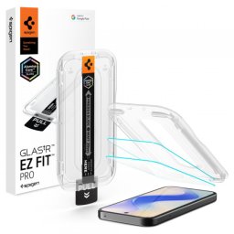 Folie de protectie Ecran Spigen GlastR EZ FIT pentru Google Pixel 10a, Sticla Securizata, Full Glue, Set 2 bucati AGL11364