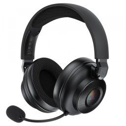 Casti Gaming Wireless Acefast H15, RGB, BT / Wi-FI / Wired, Negre