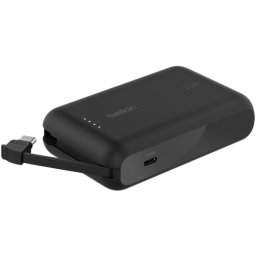 Baterie Externa Belkin BoostCharge, 10000mAh, 20W, PD, 2 x USB-C, Neagra BPB021hqBK