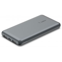 Baterie Externa Belkin BoostCharge, 10000mAh, 15W, 1 x USB-C - 2 x USB-A, Gri BPB011btGY