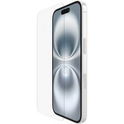 Folie de protectie Ecran Belkin ScreenForce TemperedGlass pentru Apple iPhone 16 / 15 / 14 Pro, Sticla Securizata, Full Glue OVA135zz