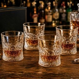 Set 4 Pahare whiskey Premium Spiral