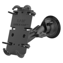 Suport pentru telefon RAM® Quick-Grip™ XL cu ventuza Twist-Lock™ - Mediu