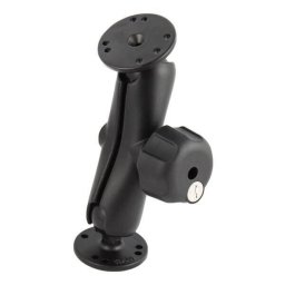 RAM® Suport dublu cu bila cu buton de blocare cu cheie - Dimensiune C medie