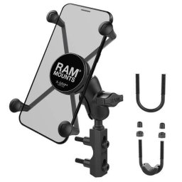 RAM® X-Grip® Suport mare pentru telefon cu baza pentru rezervor de frana/ ambreiaj - scurt