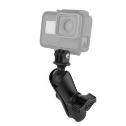 RAM® Brat cu priza dubla cu adaptor universal pentru camera de actiune
