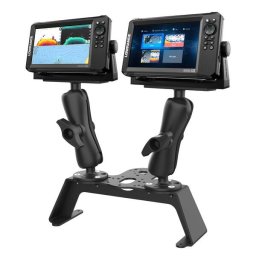 RAM® Fishfinder Deck Kit cu montare electronica marina dubla