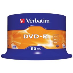 Mediu optic Verbatim DVD-R 4.7GB 16x spindle 50 bucati