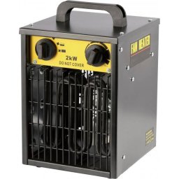 Aeroterma electrica Intensiv PRO 2 kW D Motor cu protectie termica Fara consum de oxigen Negru