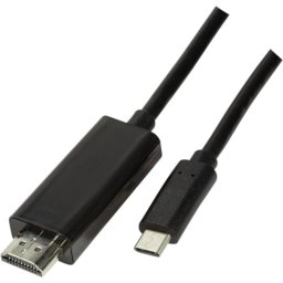 Cablu video Logilink UA0330 USB Male tip C - HDMI Male 3m 4K 60Hz Negru