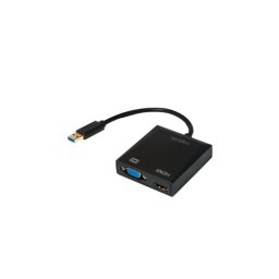 Adaptor Logilink UA0234 USB 3.0 - VGA-HDMI Black