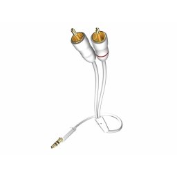 Cablu de legatura Inakustik Jack 3.5 mm - 2x RCA 1.5m White